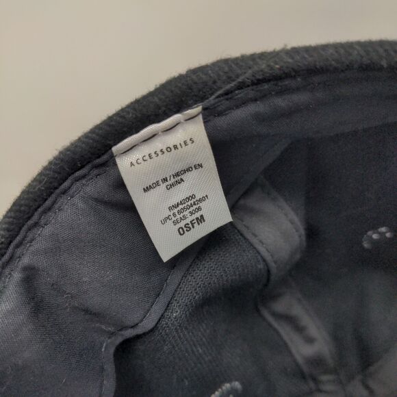 Accessories Men's Slideback Hat Black Size OSFM Blank 100% Cotton - Picture 7 of 8